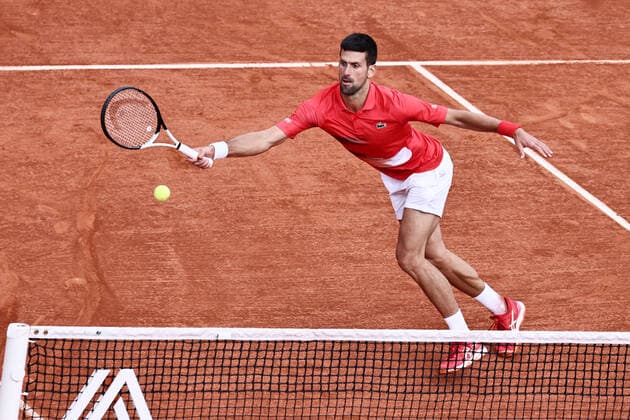 Novak Djokovic, SRB, during fourth round of 2022 French Open at Roland Garros, Paris, 29 05 2022; -