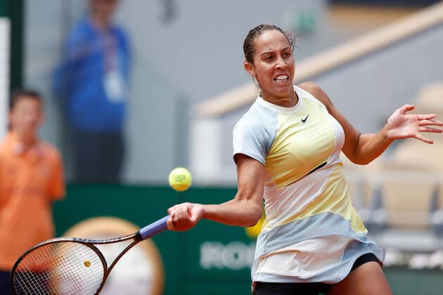 30.05.2022, Tennis, French Open 2022 Roland-Garros, FRA, Paris, Roland Garros Bild: v. li. Madison Keys (USA) Copyright: HMBxMedia AntonioxBorga