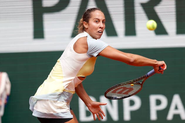 30.05.2022, Tennis, French Open 2022 Roland-Garros, FRA, Paris, Roland Garros Bild: v. li. Madison Keys (USA) Copyright: HMBxMedia AntonioxBorga
