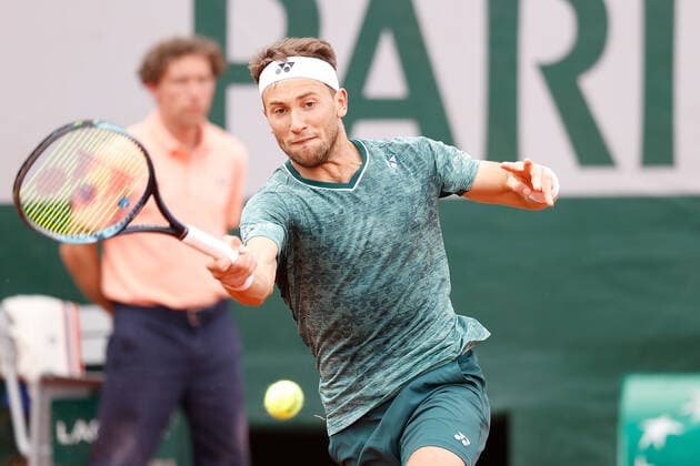 30.05.2022, Tennis, French Open 2022 Roland-Garros, FRA, Paris, Roland Garros Bild: v. li. Casper Ruud (NOR) Copyright: HMBxMedia AntonioxBorga