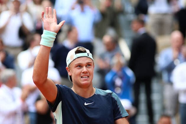 2022 French Open - Day Nine Holger Rune after his match against Stefanos Tsitsipas on Philipe Chatrier court in the 2022 French Open 4th Round. PARIS France  Copyright: xIbrahimxEzzatx originalFilename:ezzat-notitle220530_np7Kb.jpg