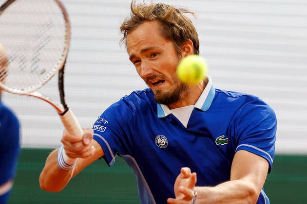 30.05.2022, Tennis, French Open 2022 Roland-Garros, FRA, Paris, Roland Garros Bild: v. Daniil Sergejewitsch Medvedev Copyright: HMBxMedia AntonioxBorga