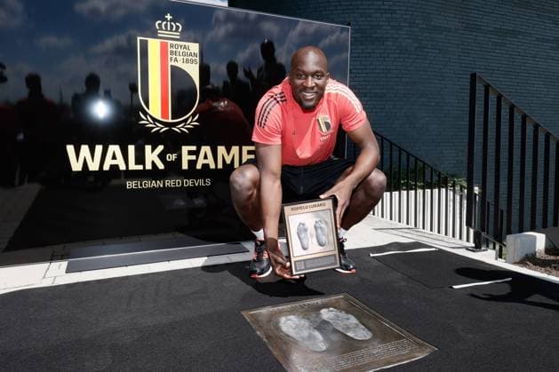 Bilder des Jahres 2022, Sport 05 Mai Sport Themen der Woche KW22 Sport Bilder des Tages Belgium s Romelu Lukaku pictured during the inauguration of the Walk of fame at the Royal Belgian Football Association (RBFA), Tuesday 31 May 2022 in Tubize. BRUNOxFAHY  x35648742x