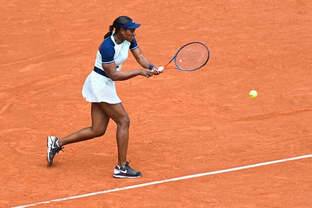 Sloane Stephens ( USA ) TENNIS : Roland Garros 2022 - Internationaux de France - 31 05 2022 FedericoPestellini Panoramic 