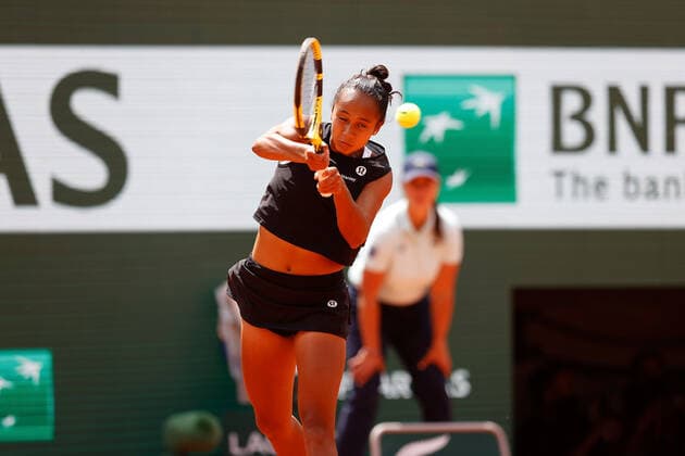 31.05.2022, Tennis, French Open 2022 Roland-Garros, FRA, Paris, Roland Garros Bild: v.l. Leylah Fernandez (CAN) Copyright: HMBxMedia AntonioxBorga