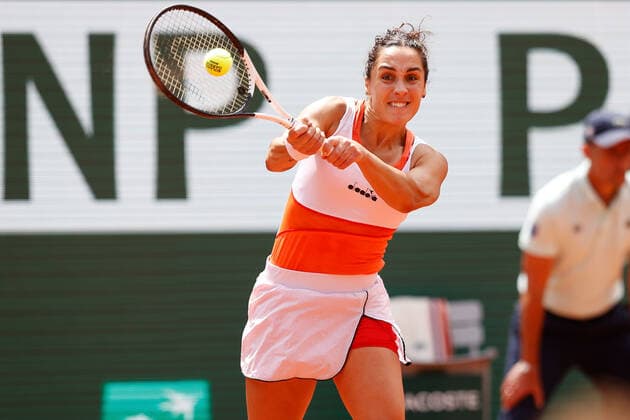 31.05.2022, Tennis, French Open 2022 Roland-Garros, FRA, Paris, Roland Garros Bild: v.l. Martina Trevisan (ITA) Copyright: HMBxMedia AntonioxBorga