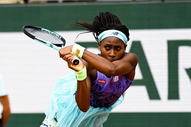 Coco Gauff ( USA ) - TENNIS : Roland Garros 2022 - Internationaux de France - 31 05 2022 FedericoPestellini Panoramic 