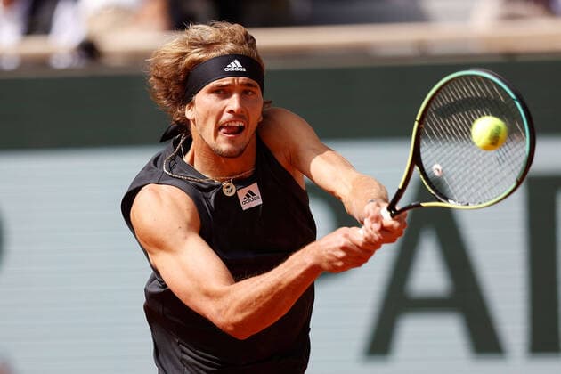 Sport Bilder des Tages 31.05.2022, Tennis, French Open 2022 Roland-Garros, FRA, Paris, Roland Garros Bild: v.l.Alexander Zverev (GER) Copyright: HMBxMedia AntonioxBorga