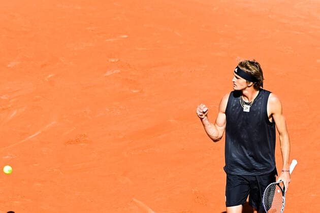 Alexander Zverev ( Allemagne ) - TENNIS : Roland Garros 2022 - Internationaux de France - 31 05 2022 FedericoPestellini Panoramic 