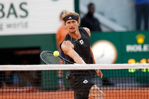 31.05.2022, Tennis, French Open 2022 Roland-Garros, FRA, Paris, Roland Garros Bild: v.l.Alexander Zverev (GER) Copyright: HMBxMedia AntonioxBorga