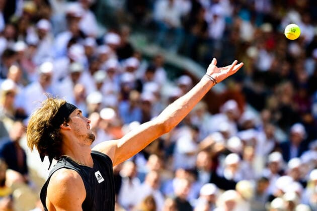 Alexander Zverev ( Allemagne ) TENNIS : Roland Garros 2022 - Internationaux de France - 31 05 2022 FedericoPestellini Panoramic 