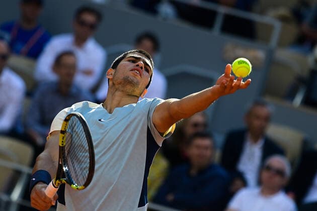 Carlos Alcaraz ( Espagne ) TENNIS : Roland Garros 2022 - Internationaux de France - 31 05 2022 FedericoPestellini Panoramic 