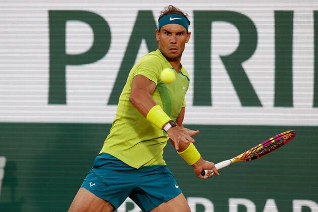31.05.2022, Tennis, French Open 2022 Roland-Garros, FRA, Paris, Roland Garros Bild: v.l. Rafael Nadal (ESP) Copyright: HMBxMedia AntonioxBorga