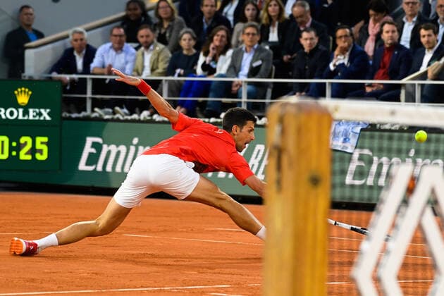 Novak Djokovic ( Serbie ) TENNIS : Roland Garros 2022 - Internationaux de France - 31 05 2022 FedericoPestellini Panoramic 