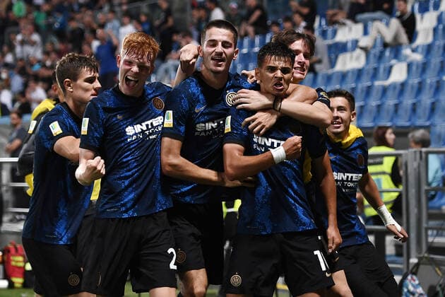 Db Reggio Emilia 31 05 2022 - finale campionato di calcio Primavera Tim Roma-Inter foto Daniele Buffa Image nella foto: esultanza gol Nikola Iliev 