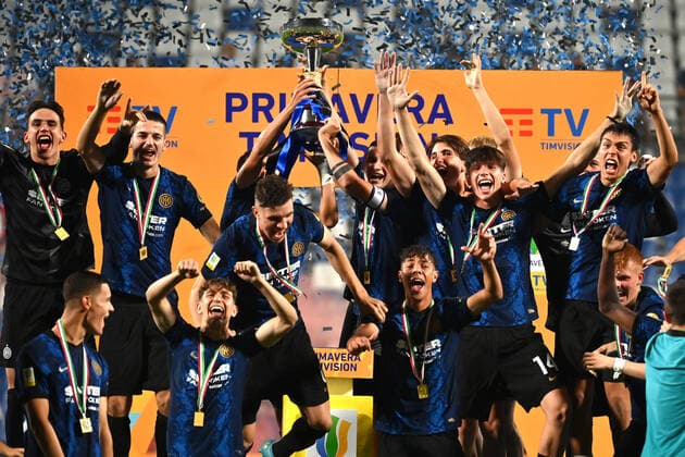 Photo Massimo Paolone LaPresse May 31, 2022 Reggio Emilia, Italy soccer Roma vs Inter - Italian Football Championship Primavera TIMVISION 2021 2022 - Mapei stadium In the pic: Inter wins  Copyright: xMassimoxPaolone LaPressex