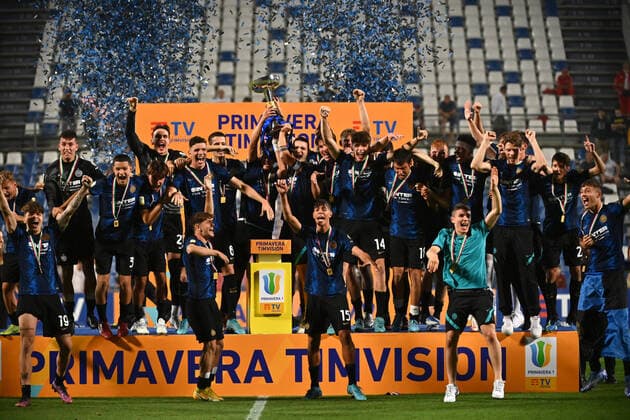 Photo Massimo Paolone LaPresse May 31, 2022 Reggio Emilia, Italy soccer Roma vs Inter - Italian Football Championship Primavera TIMVISION 2021 2022 - Mapei stadium In the pic: Inter wins  Copyright: xMassimoxPaolone LaPressex