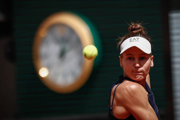 Veronika KUDERMETOVA (RUS) contre Daria KASATKINA (RUS) TENNIS : Roland Garros 2022 - 1 4e de finale - 01 06 2022 AurelienMorissard Panoramic 
