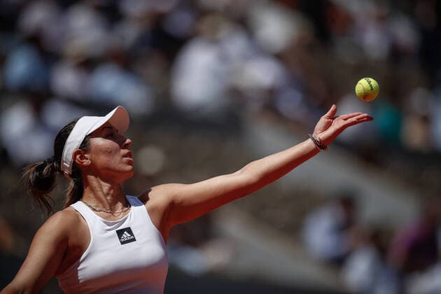 Jessica PEGULA (USA) contre Iga SWIATEK (POL) TENNIS : Roland Garros 2022 - 1 4e de finale - 01 06 2022 AurelienMorissard Panoramic 