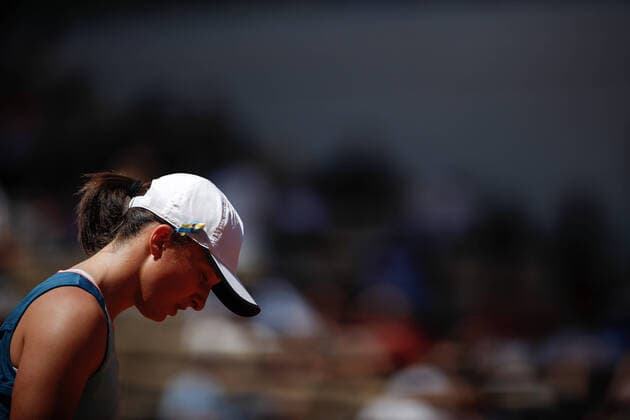 Iga SWIATEK (POL) contre Jessica PEGULA (USA) TENNIS : Roland Garros 2022 - 1 4e de finale - 01 06 2022 AurelienMorissard Panoramic 