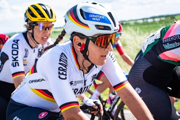 BRENNAUER Lisa: LOTTO Thüringen Ladies Tour 2022 - 6. Stage BRENNAUER Lisa ( GER ) CERATIZIT - WNT PRO CYCLING TEAM ( WNT ) - GER Querformat - quer - horizontal - Landscape - Event Veranstaltung: LOTTO Thüringen Ladies Tour - 6. Stage - Category Kategorie: Cycling - Road cycling, Rad, Radsport, Strasse - Cycling Tour - Elite Women - 2.Pro - Location Ort: Europe Germany - Thüringen - Start & Finish: Altenburg - Discipline: Road Race ( RR ) - Cycling Tour - 6. Stage - Distance: 104,3km - Date Datum: 29.05.2022 Sunday -