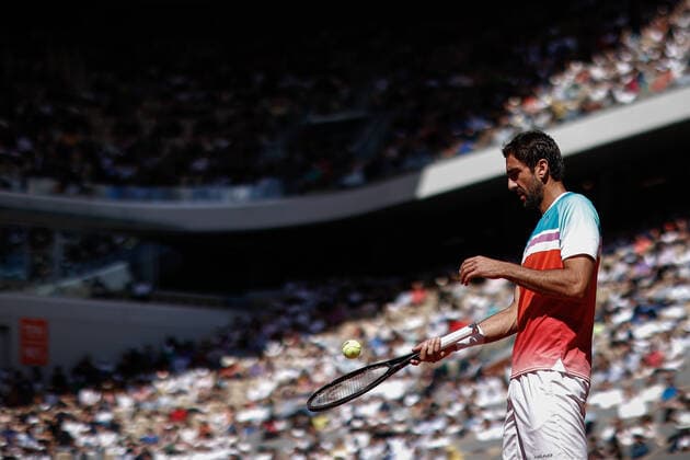 Marin CILIC (CRO) contre Andrey RUBLEV (RUS) TENNIS : Roland Garros 2022 - 1 4e de finale - 01 06 2022 AurelienMorissard Panoramic 