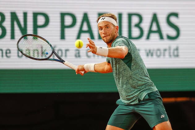 Sport Bilder des Tages 01.06.2022, Tennis, French Open 2022 Roland-Garros, FRA, Paris, Roland Garros Bild: v.l. Casper Ruud (NOR) Copyright: HMBxMedia AntonioxBorga