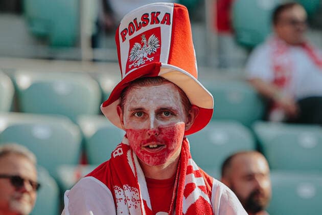 June 1, 2022, Wroclaw, Wroclaw, Poland: In WrocAöaw at Tarczynski Arena - the Polish national team, Nationalteam defeated the Wales team 2: 1 In the photo: Polish fans Wroclaw Poland - ZUMAz123 0160469113st Copyright: xKrzysztofxZatyckix