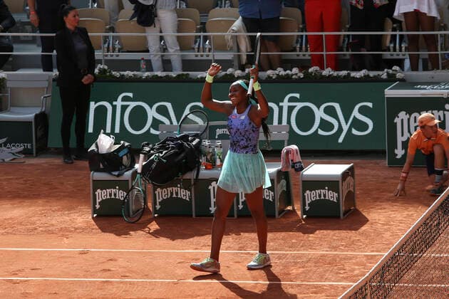Martina Trevisan Vs Coco Gauff - 1 2 Finale TENNIS : Roland Garros 2022 - 02 06 2022 MichaelBaucher Panoramic 