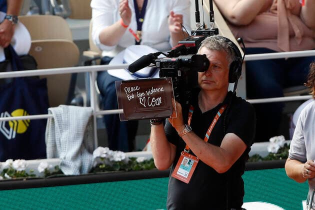 Martina Trevisan Vs Coco Gauff - 1 2 Finale TENNIS : Roland Garros 2022 - 02 06 2022 MichaelBaucher Panoramic 