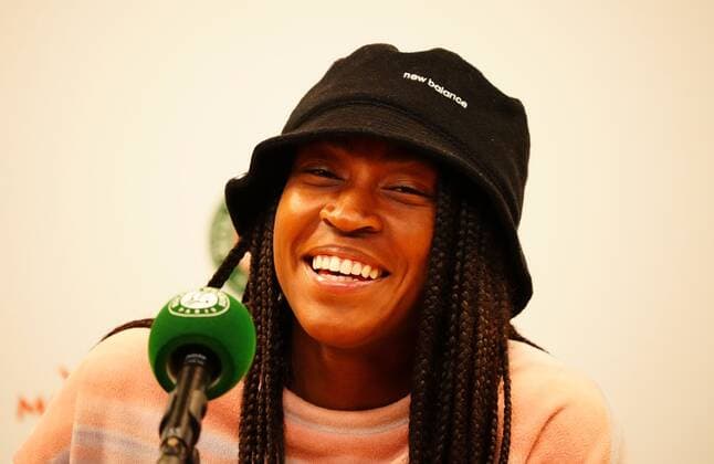 Mandatory Credit: Photo by Javier Garcia Shutterstock (12960006bi) Coco Gauff faces the press after reaching the final French Open Tennis, Day 12, Roland Garros, Paris, France - 02 Jun 2022 French Open Tennis, Day 12, Roland Garros, Paris, France - 02 Jun 2022  Copyright: xJavierxGarcia Shutterstockx 12960006bi