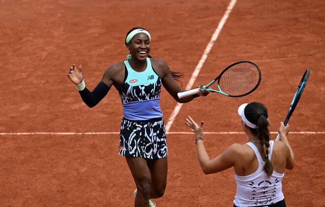 2022 Roland Garros Coco Gauff (USA) and Jessica Pegula (USA)