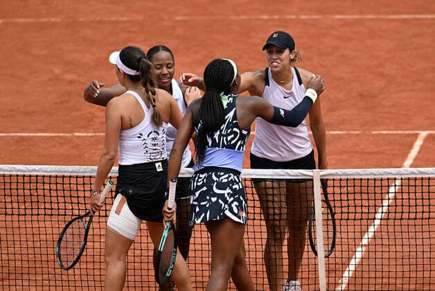 2022 Roland Garros Coco Gauff (USA) and Jessica Pegula (USA) Madison Keys (USA) and Taylor Townsend (USA)
