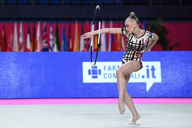 Sport Themen der Woche KW22 Sport Bilder des Tages Onopriienko Viktoriia (UKR) during Rhythmic gymnastics, Rhythmische Sportgymnastik, RSG FIG World Cup 2022, Gymnastics in Pesaro, Italy, June 03 2022  Copyright: xGianlucaxRiccix xipa-agency.netx xx 0