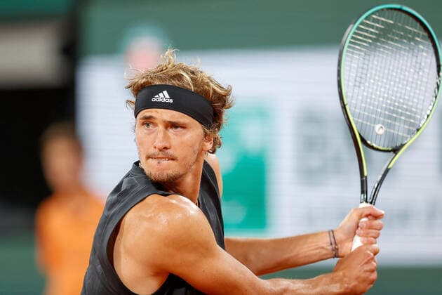 03.06.2022, Tennis, French Open 2022 Roland-Garros, FRA, Paris, Roland Garros Bild: v. li. Alexander Zverev (GER) Copyright: HMBxMedia AntonioxBorga
