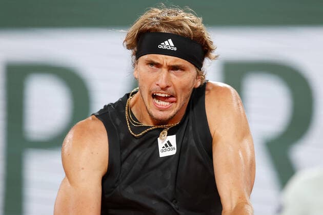 03.06.2022, Tennis, French Open 2022 Roland-Garros, FRA, Paris, Roland Garros Bild: v. li. Alexander Zverev (GER) Copyright: HMBxMedia AntonioxBorga
