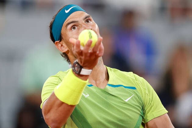 03.06.2022, Tennis, French Open 2022 Roland-Garros, FRA, Paris, Roland Garros Bild: v. li. Rafael Nadal (ESP) Copyright: HMBxMedia AntonioxBorga