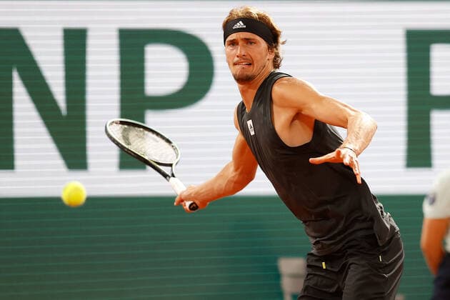 03.06.2022, Tennis, French Open 2022 Roland-Garros, FRA, Paris, Roland Garros Bild: v. li. Alexander Zverev (GER) Copyright: HMBxMedia AntonioxBorga