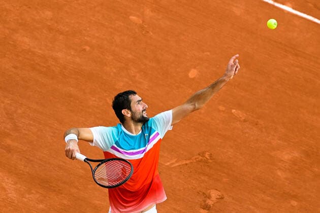 Marin Cilic ( Croatie ) TENNIS : Roland Garros 2022 - Internationaux de France - 03 06 2022 FedericoPestellini Panoramic 