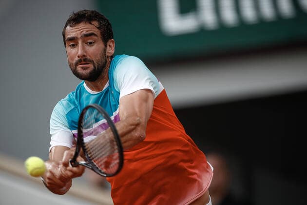 Demi-finale Hommes entre Casper RUUD (NOR) et Marin CILIC (CRO) TENNIS : Roland Garros 2022 - 03 06 2022 AurelienMorissard Panoramic 