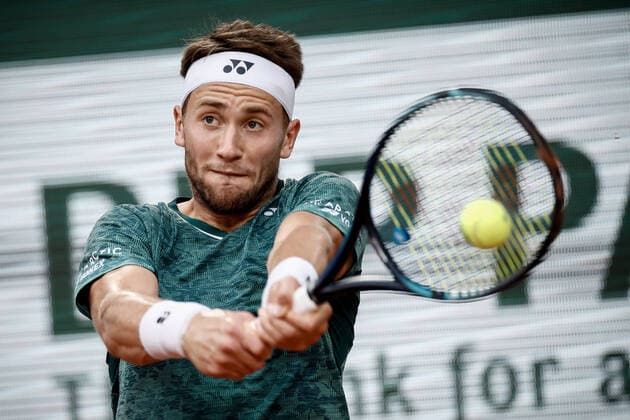 Demi-finale Hommes entre Casper RUUD (NOR) et Marin CILIC (CRO) TENNIS : Roland Garros 2022 - 03 06 2022 AurelienMorissard Panoramic 
