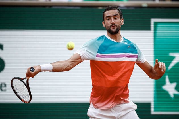 Demi-finale Hommes entre Casper RUUD (NOR) et Marin CILIC (CRO) TENNIS : Roland Garros 2022 - 03 06 2022 AurelienMorissard Panoramic 