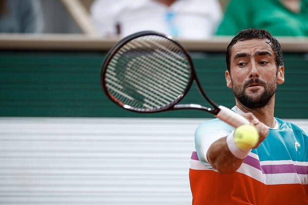 Demi-finale Hommes entre Casper RUUD (NOR) et Marin CILIC (CRO) TENNIS : Roland Garros 2022 - 03 06 2022 AurelienMorissard Panoramic 