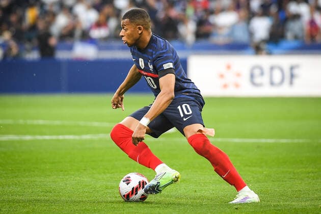 June 3, 2022, Paris, France, France: Kylian MBAPPE of France during the UEFA Nations League, League A - Group 1 football match between France and Denmark at Stade de France on June 03, 2022 in Saint-Denis near Paris, France. Paris France - ZUMAm308 20220603_zsp_m308_012 Copyright: xMatthieuxMirvillex
