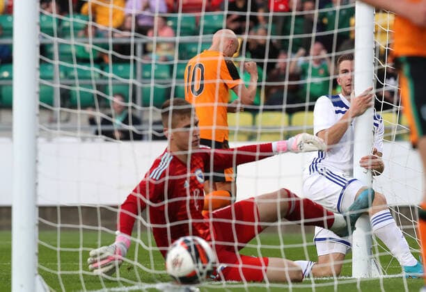 UEFA Under 21 European Championship, EM, Europameisterschaft Qualifier, Tallaght Stadium, Dublin 3 6 2022 Republic of Ireland vs Bosnia & Herzegovina Ireland s William Smallbone scores his sides third goal William Smallbone scores his sides third goal 3 6 2022  Copyright: x INPHO BryanxKeanex INP10387