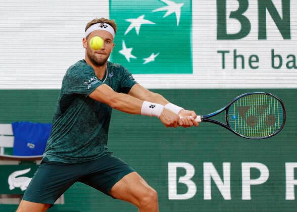 French Open 2022, Casper Ruud Tennis - French Open 2022 - Grand Slam ATP, Tennis Herren WTA, Tennis Damen ITF - Roland Garros - Paris - - France - 3 June 2022. Copyright: xJuergenxHasenkopfx