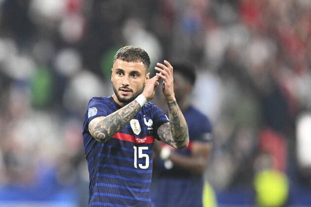 deception de Jonathan Clauss (France) FOOTBALL : France vs Danemark - Ligue des Nations - 03 06 2022 JBAutissier Panoramic 