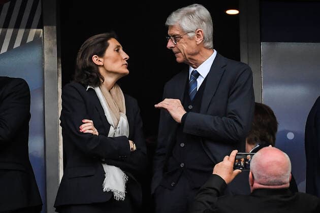 June 3, 2022, Paris, France, France: French Sports Minister Amelie OUDEA-CASTERA and French FIFA Chief of Global Football Development and former player and coach Arsene WENGER during the UEFA Nations League, League A - Group 1 football match between France and Denmark at Stade de France on June 03, 2022 in Saint-Denis near Paris, France. Paris France - ZUMAm308 20220603_zsp_m308_032 Copyright: xMatthieuxMirvillex