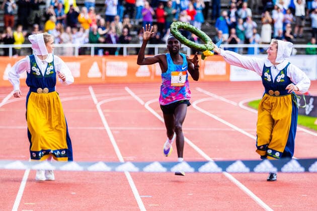 Sport Themen der Woche KW22 Sport Bilder des Tages 220604 Kenyas Felix Kirwa vinner Stockholm Marathon den 4 juni 2022 i Stockholm. *** 220604 Kenyas Felix Kirwa winner Stockholm Marathon from June 4, 2022 in Stockholm,  Copyright: KENTAxJÖNSSON BB220604KJ037