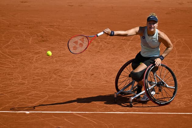 Diede De Groot (ned) TENNIS : Roland Garros 2022 - Finale Fauteuil - 04 06 2022 JBAutissier Panoramic 